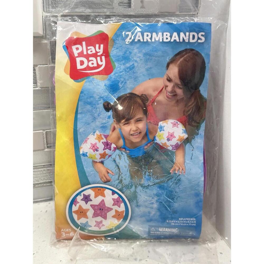 Play Day Floatie Armbands Brand Starfish Pattern